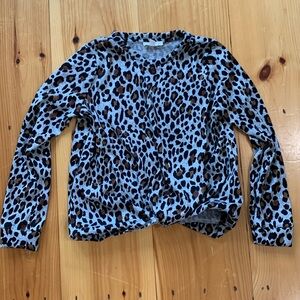 Girls size large, animal print long sleeved shirt